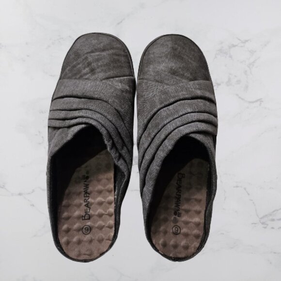 BEARPAW Jeana Dk Gray Mule - Size 9 - Picture 3 of 7